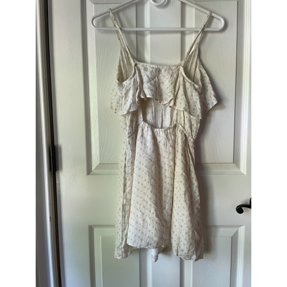 American Eagle Cream Spaghetti Strap Dress - Picture 2 of 4